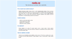 Desktop Screenshot of nada.cz