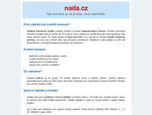 Tablet Screenshot of nada.cz